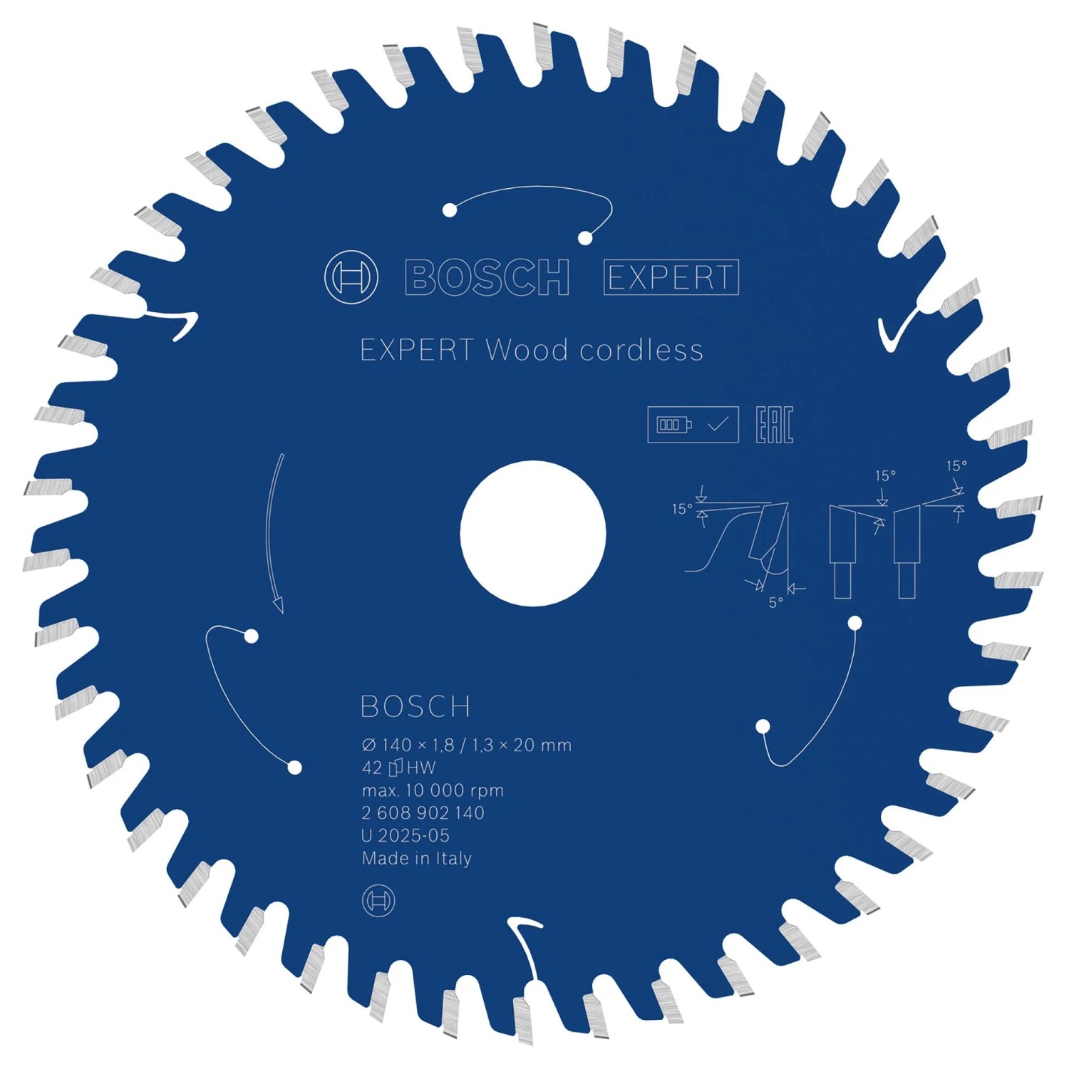Image of Bosch Kreissägeblatt Expert Wood Cordless Blau