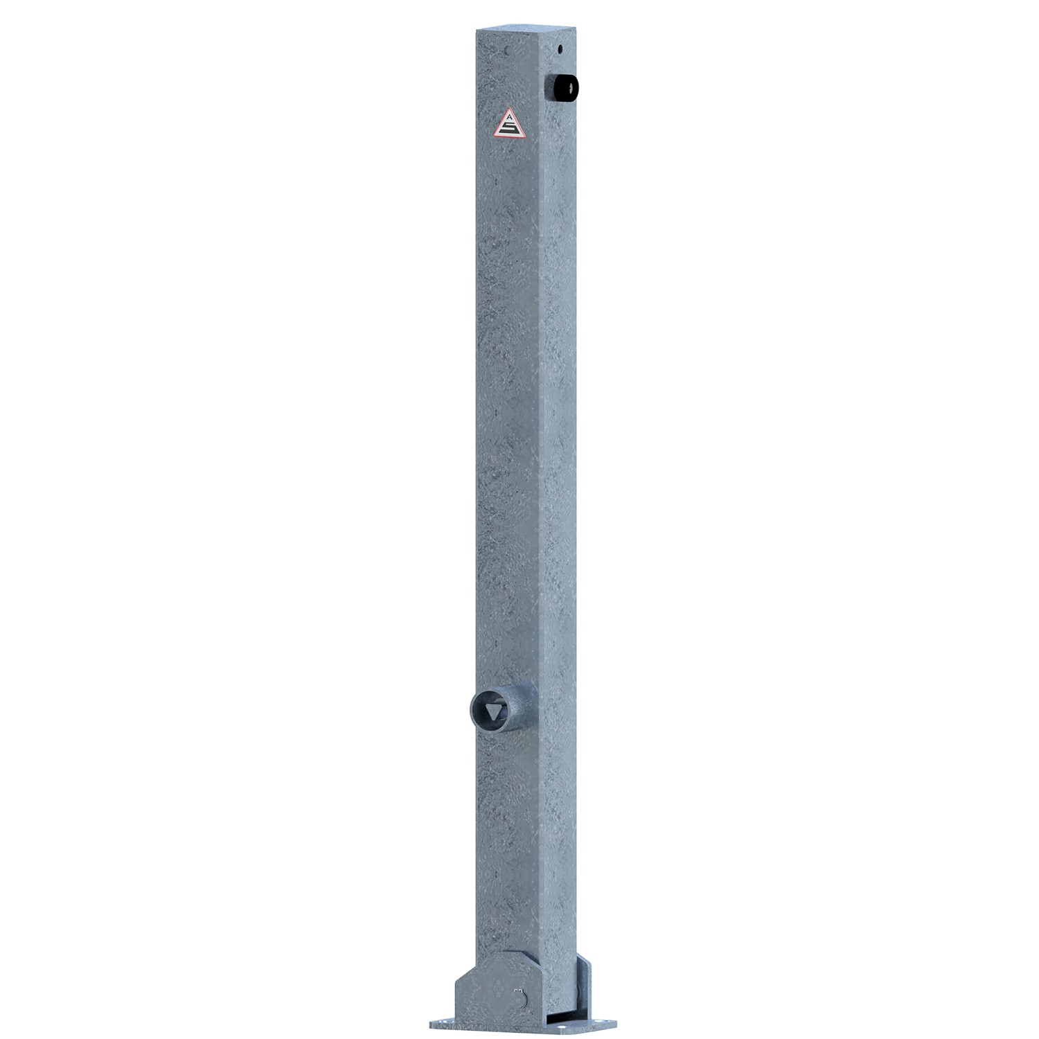 Schake Absperrpfosten Umlegbar Dreikant Dübelbefestigung 70 mm x 70 mm