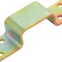 Gelb verzinkte Riegelschlaufe, 34x16mm, zur Aufnahme eines Riegels, geeignet für den Außenbereich.