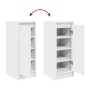 vidaXL Schuhschrank Weiß 29,5x34x76 cm Holzwerkstoff 861859_9