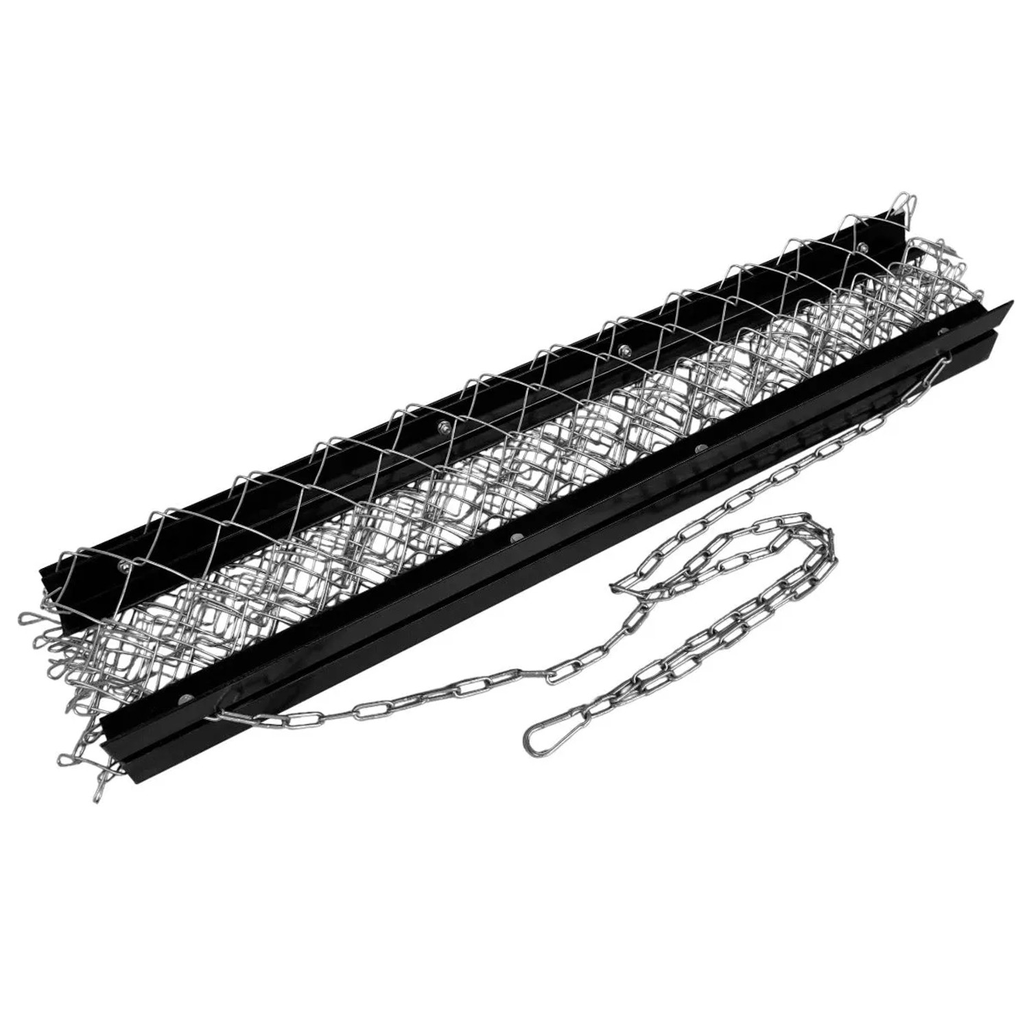 Monstershop Ketten Wiesenegge 1,5x1,2m mit Kette und Rahmen aus Stahl, geeignet für Traktoren und ATVs.