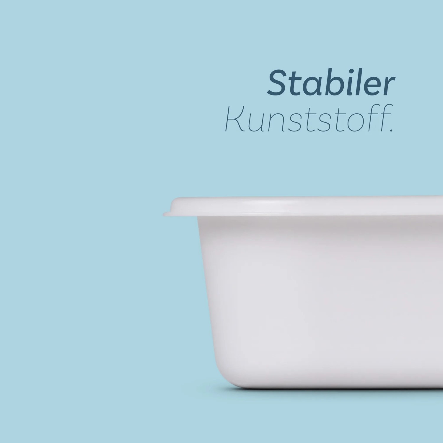 Weißer ProHome Besteckkasten (33,5x26cm) aus robustem Kunststoff.