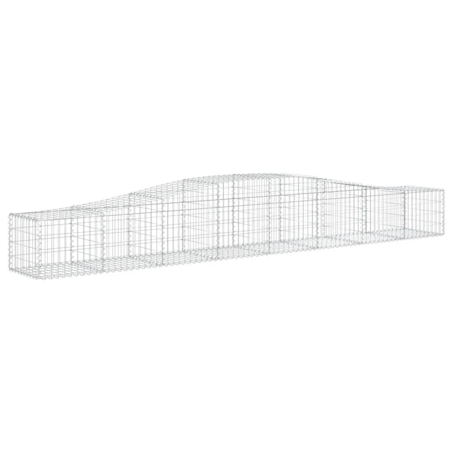 vidaXL Gabionen mit Hochbogen 20 Stk 400x50x40/60cm Verzinktes Eisen 3145927