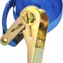 Wagner Zurrgurt-Set mit Ratsche (5 m), blau, für sicheren Transport von Lasten.