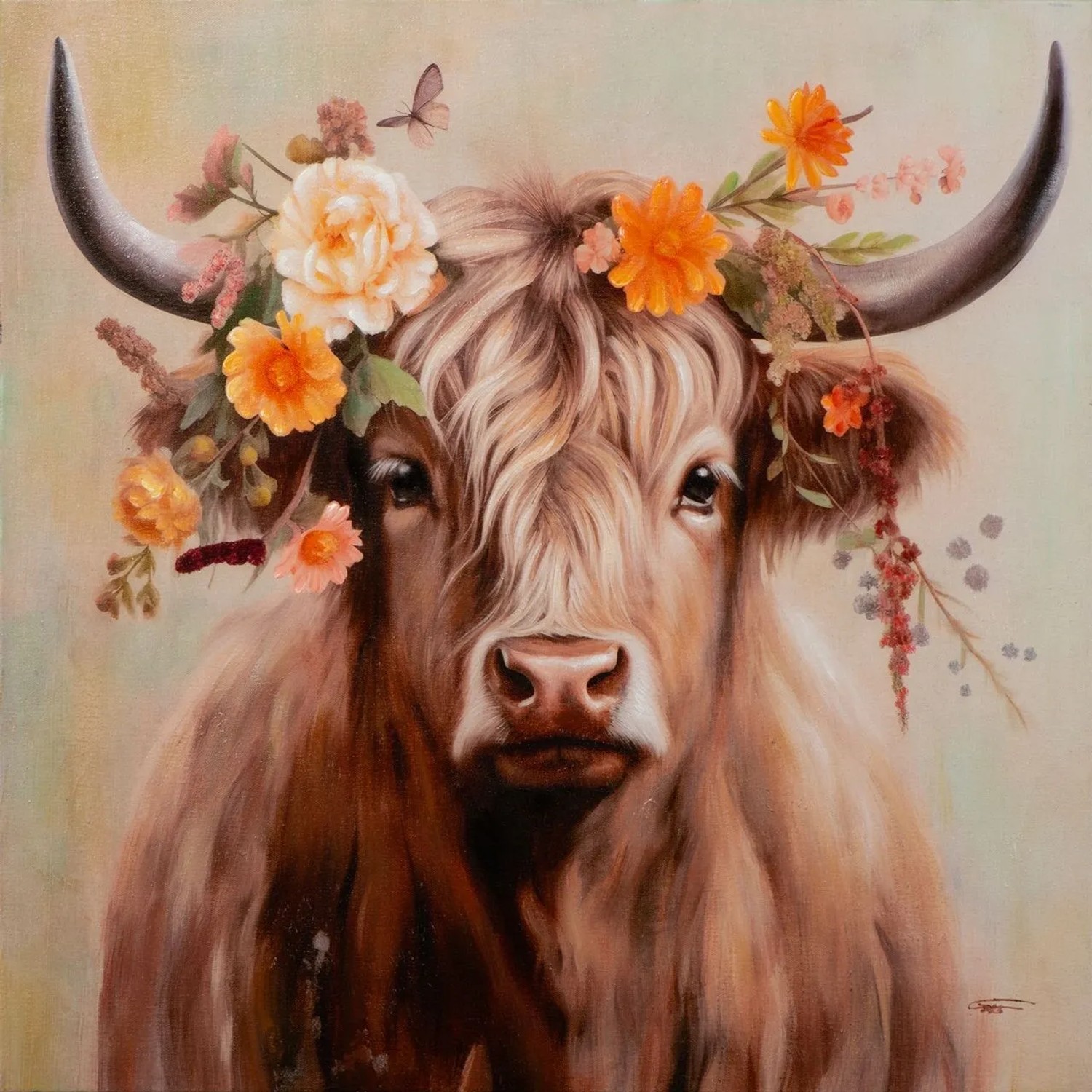 Art Universe Leinwandbild Lovley Linda 80 x 80 cm