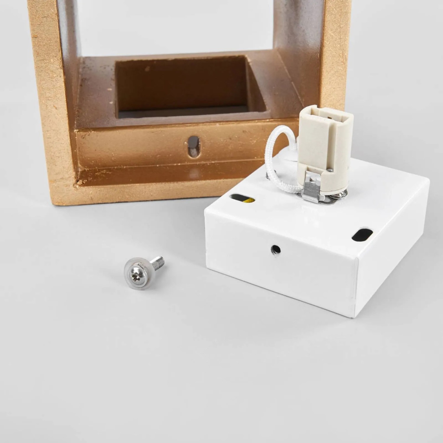 Lindby Wandleuchte Wandlampe Innen Yade 9613066 Modern in Gold Messing aus GipsTon 1-flammig G9 Wohnzimmerleuchte_8