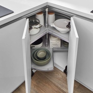 Kesseböhmer Dreiviertelkreis Silbergrau ARENA Classic für 90er Eckschrank