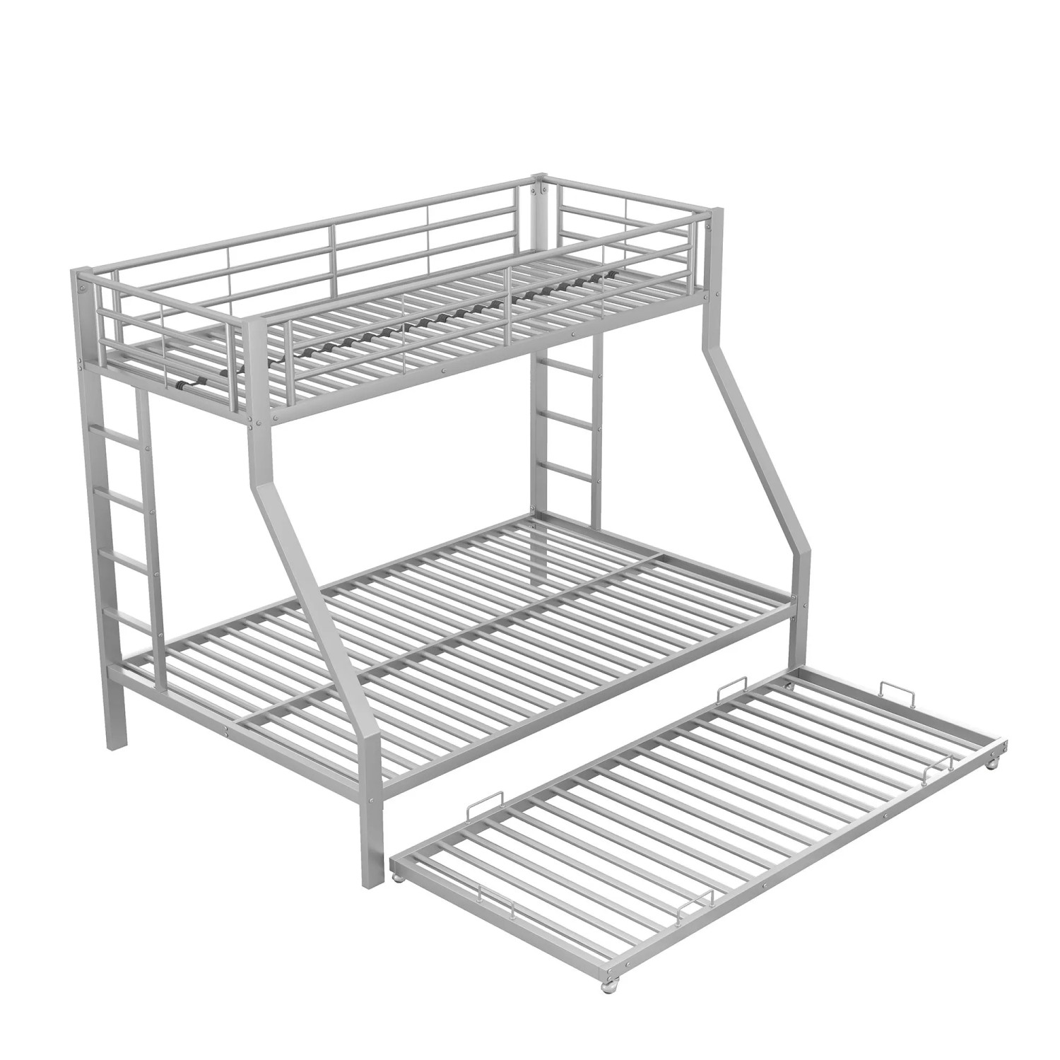 okwish Etagenbett 90×200 mit Ausziehbarem Bett mit Leiter ohne Matratze
