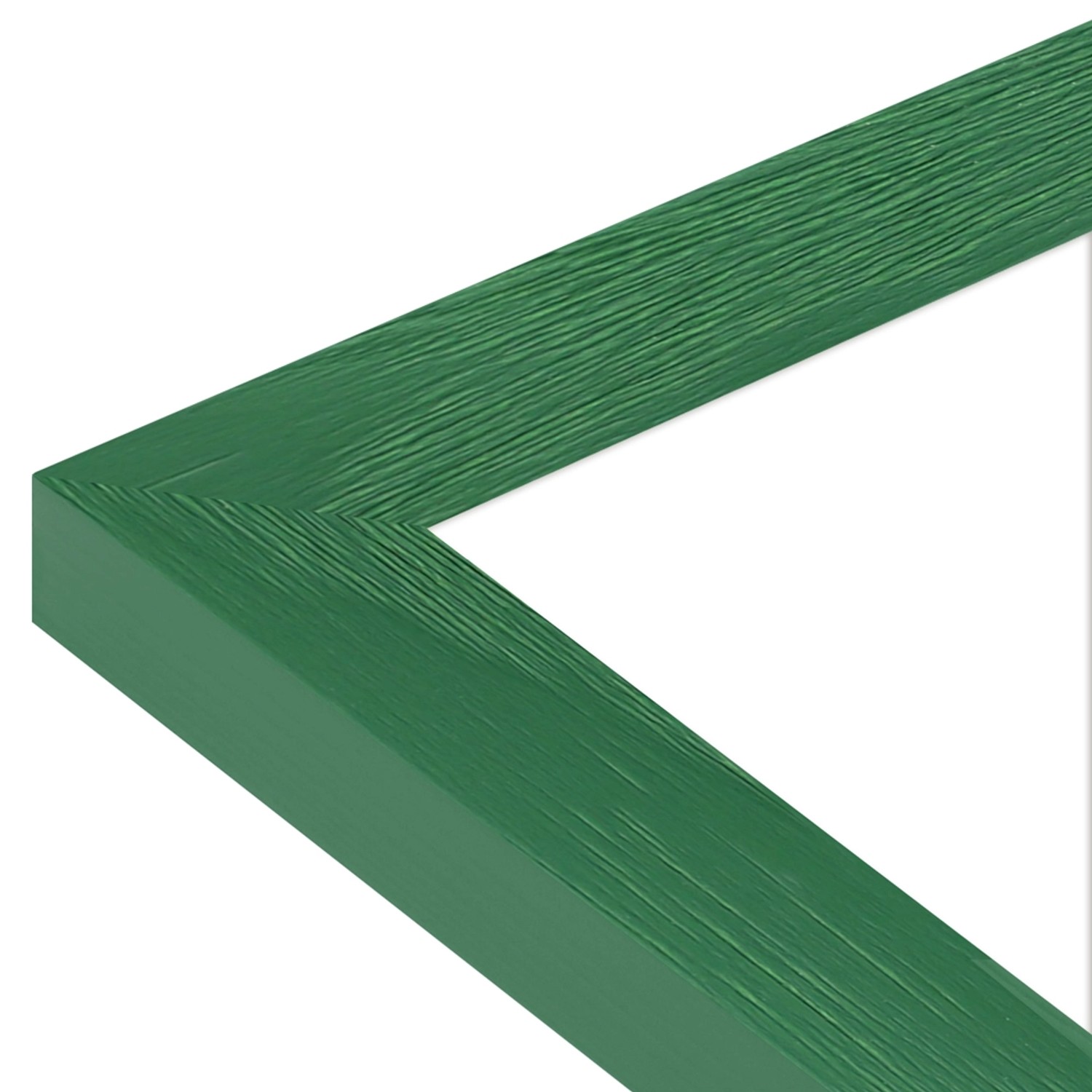 Moderner, grüner Bilderrahmen aus Holz, 24x30 cm, für Fotos und Bilder.