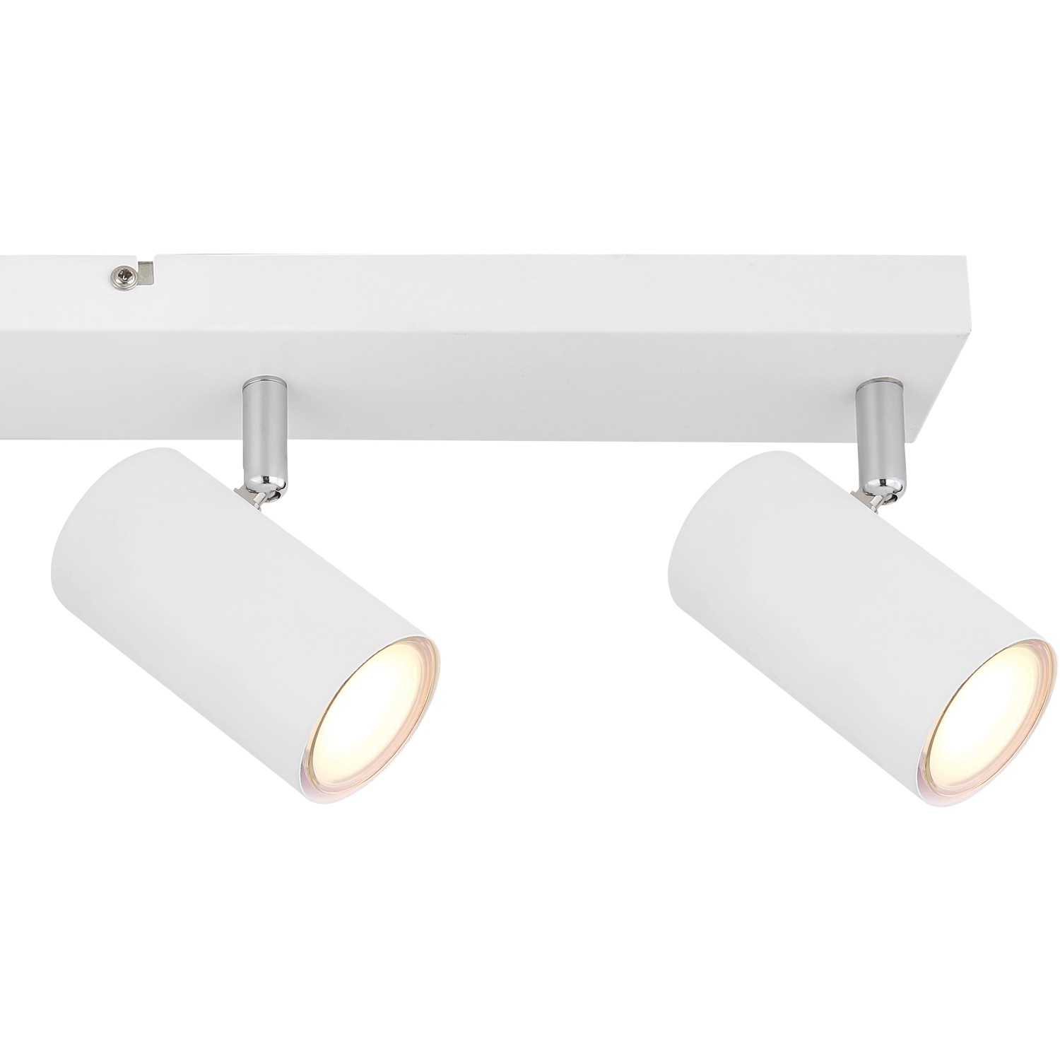 Globo Robby Strahler, 4-flammig, weiß. Moderner Spot für GU10 Leuchtmittel.