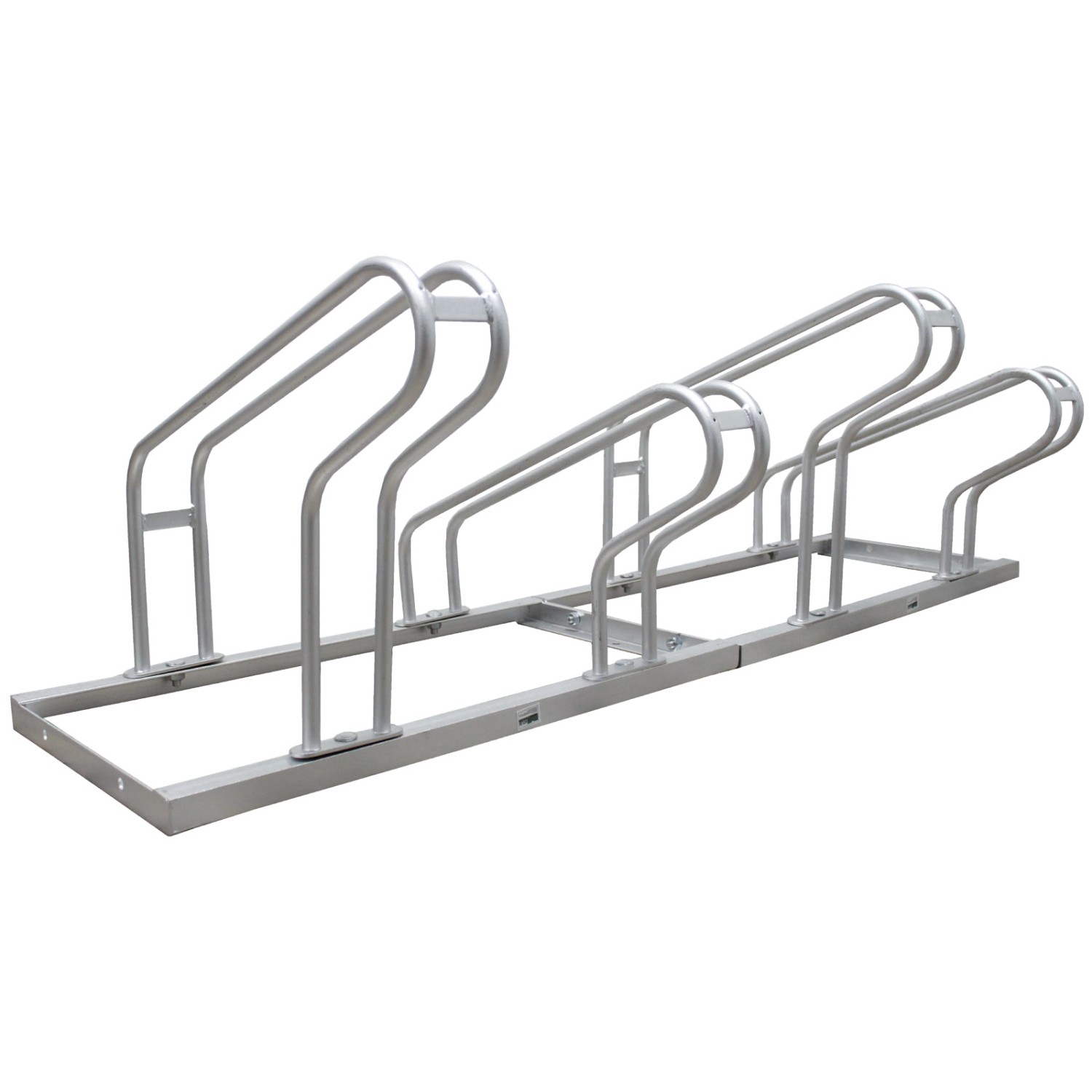 TRUTZHOLM Fahrradständer Für 4 Fahrräder Höhenversetzt 140x45 cm Stahl günstig online kaufen