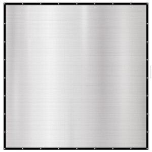 AMANKA Aluminium Schattennetz 4x4m für Zaunbau & Sichtschutz, reflektiert Sonnenstrahlen.