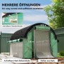 Outsunny Gewächshaus mit aufrollbaren Seitenwänden und Rolltor aus Mesh, 3x2x2 m.