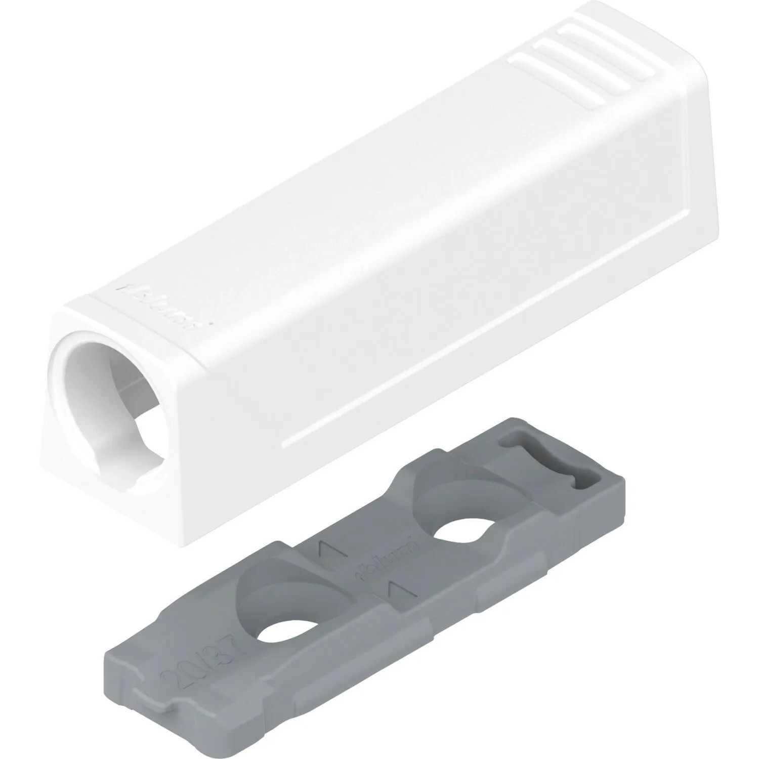 Blum Adapterplatte Tip On 956.1201 Gerade Kurzversion Seidenweiß