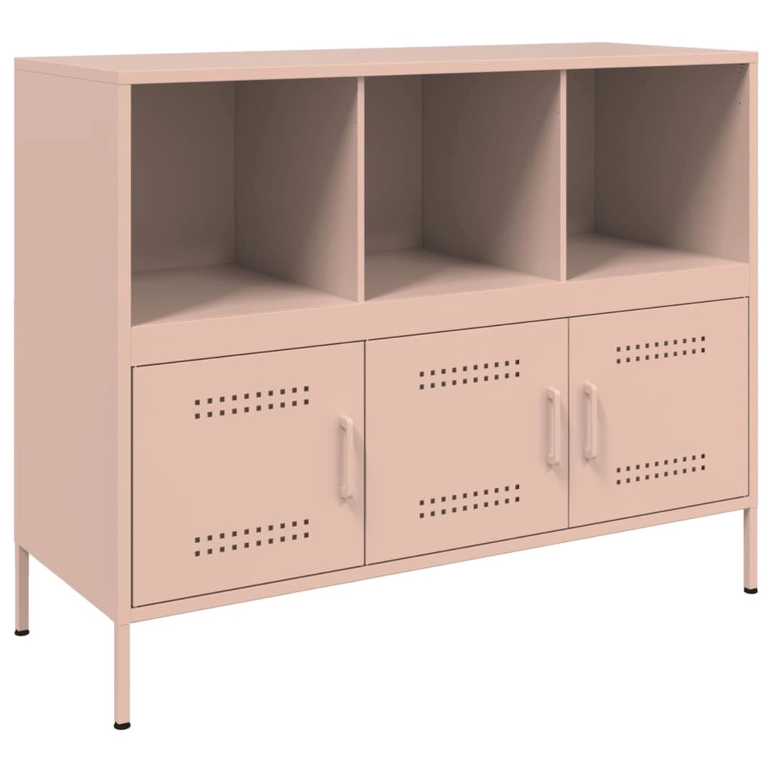 vidaXL Sideboard Rosa 100,5x39x79 cm Stahl 843091 günstig online kaufen