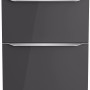 Optifit Unterschrank Linus984, 50 cm, Anthrazit/Wildeiche, mit 3 Auszügen. Küchenunterschrank für mehr Stauraum.