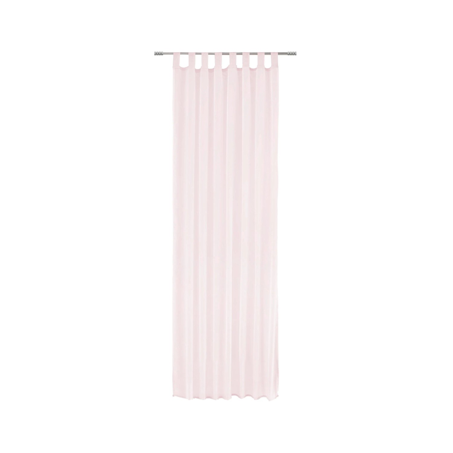 Based Schlaufenvorhang Hanna in Rosa, 2 Stk.