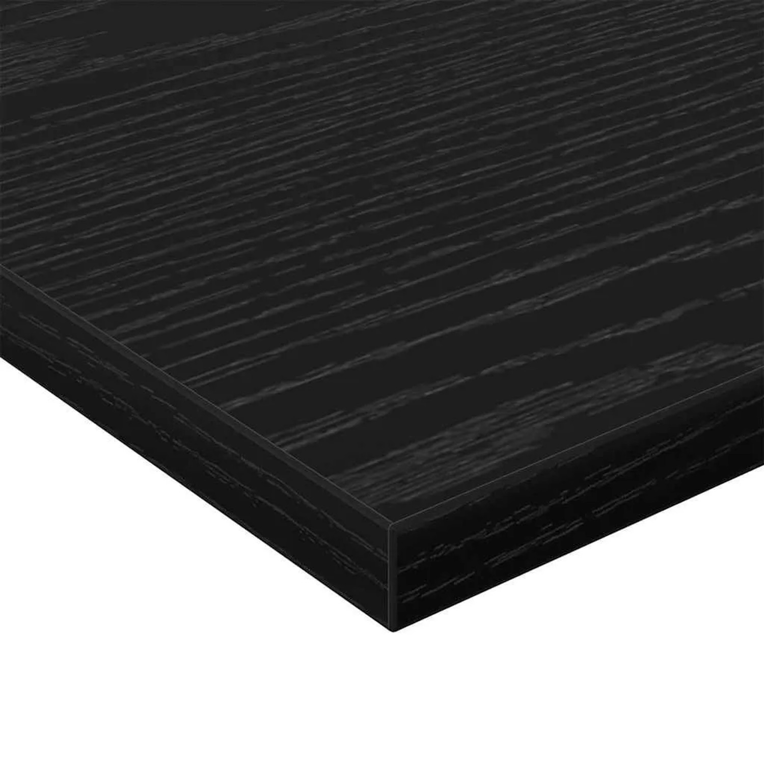 Schwarzes vidaXL Regalbrett (4 Stk.) aus Holzwerkstoff, 60x30x1,5 cm, für Büroschränke.