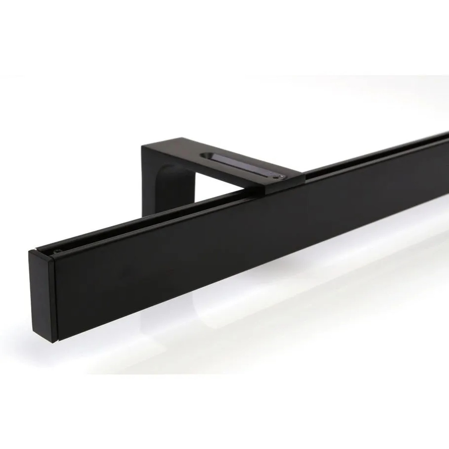 Deco-Raum Gardinenschiene nach Maß 1-lauf Loft Schwarz 170cm