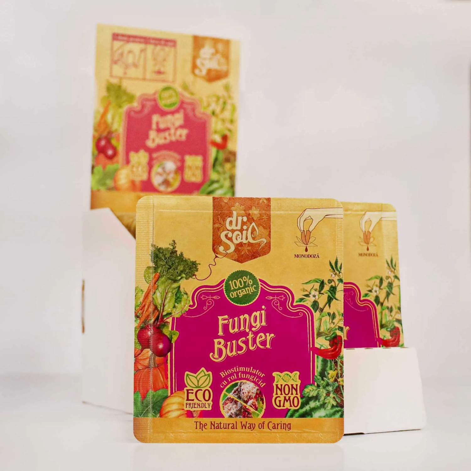 Dr.Soil Fungi Buster Pflanzenschutzlösung gegen Pilzkrankheiten für Gemüse, Obst und Blumen.