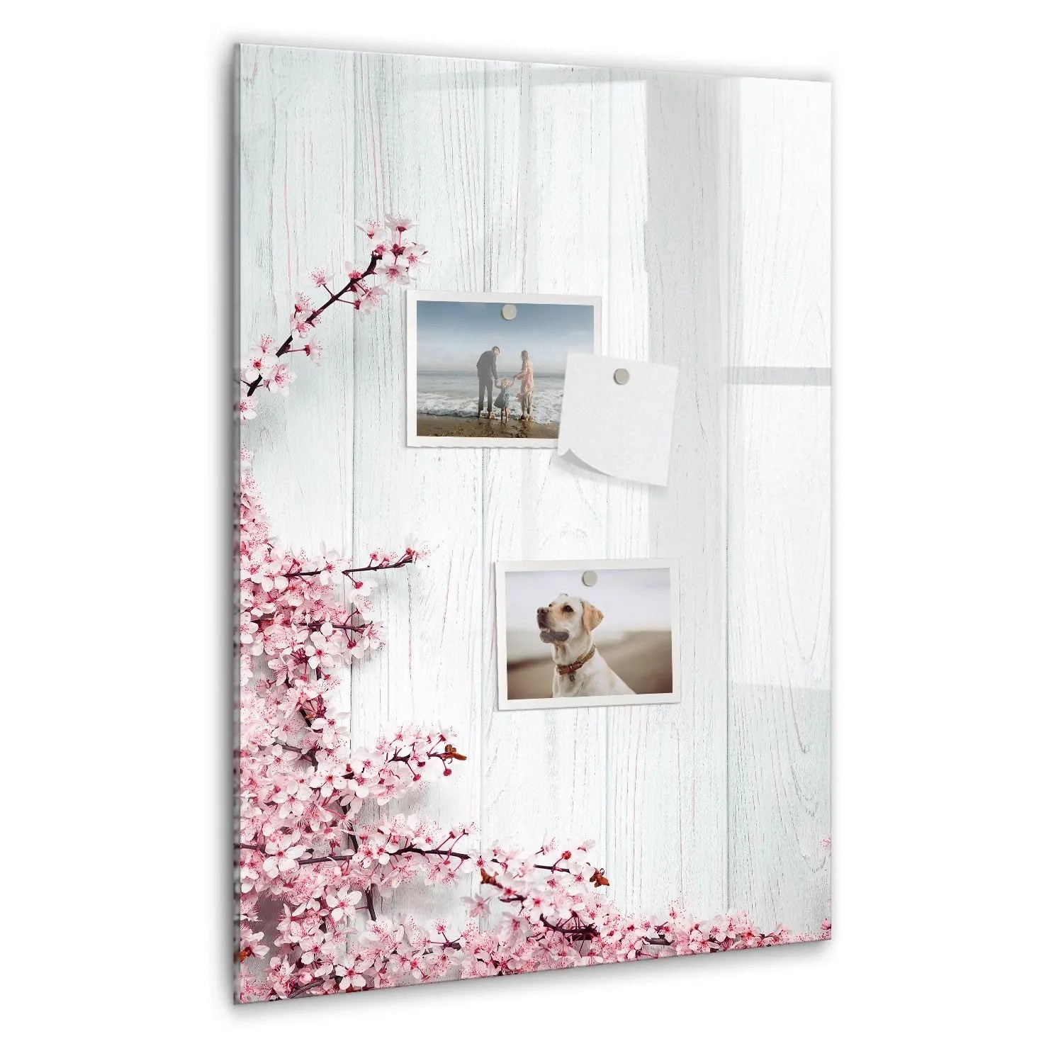 Tulup Magnettafel Aus Glas Blumen Auf Holz 40x60 cm Whiteboard Magnetisch G günstig online kaufen