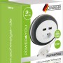 Schwaiger Euroverlängerung mit 2 USB-Ports, 3m Kabel, in Weiß. Steckdosenverlängerung für Computer & Multimedia.
