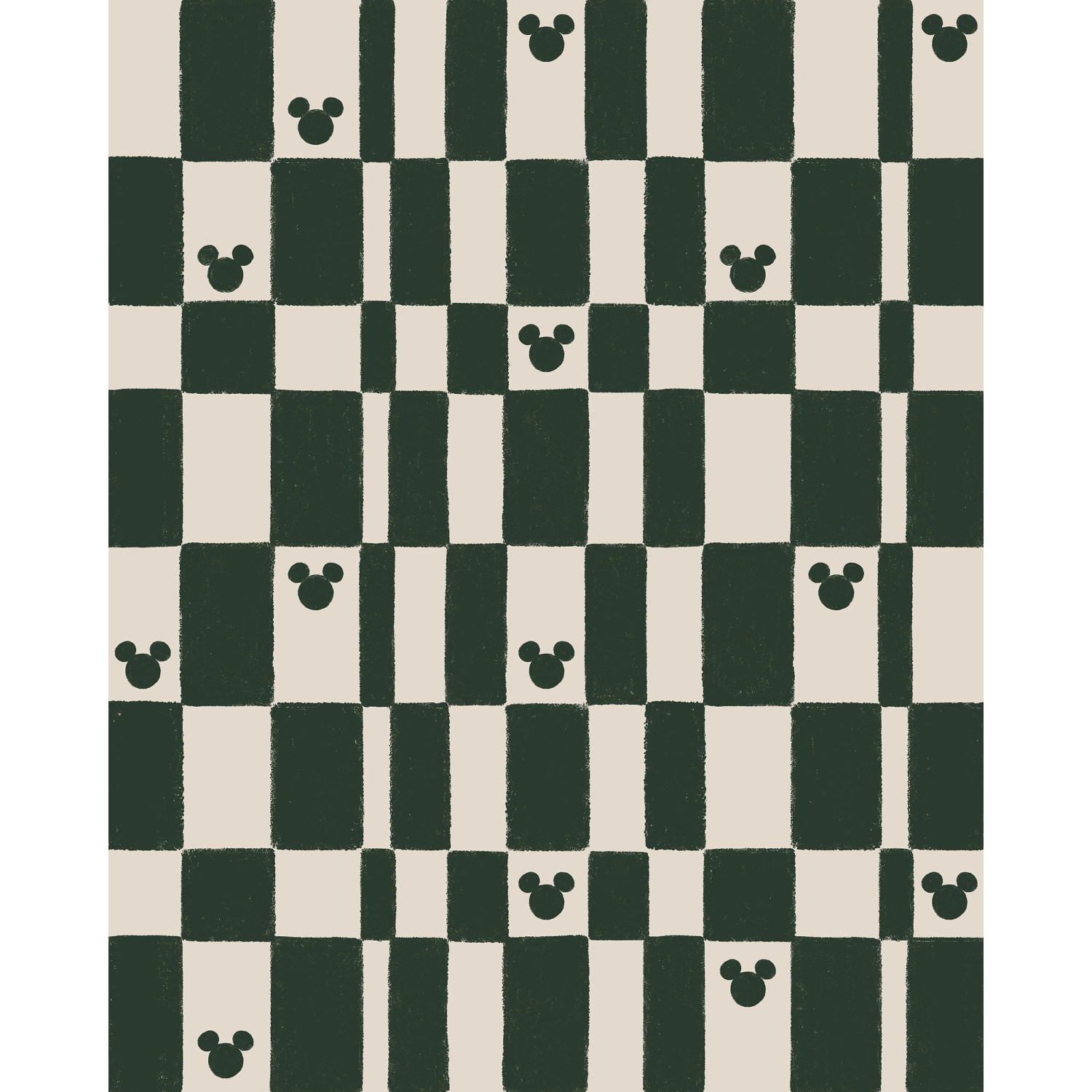 Komar Vlies Fototapete Disney Mickey Mouse Green Chess Rosa-Grün günstig online kaufen