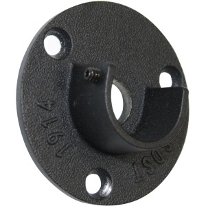 Schwarzes Gardinia Wandlager Industrial Home, Ø 25 mm für Stilgarnituren.