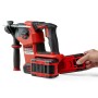 Einhell 36V Akku-Bohrhammer Herocco 36/28 im Koffer, rot/schwarz. Akku wird eingesetzt.