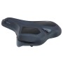 Schwarzer Prophete Touren-City-Sattel (266x192mm) mit Memory Foam für hohen Komfort auf Cityrädern.