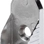 Vernickeltes Hettich Rohrlager 15/30 mm für ovale Schrankrohre, Möbelausstattung.