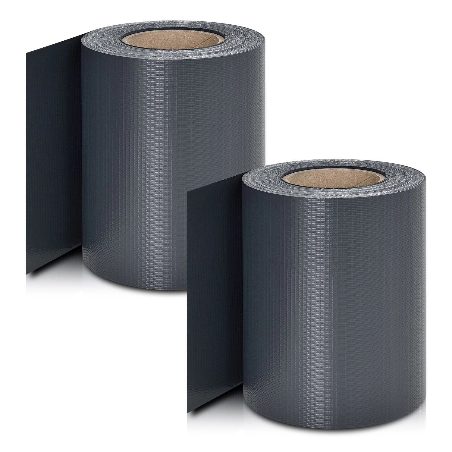 Juskys PVC Sichtschutzstreifen 2er Set Anthrazit günstig online kaufen