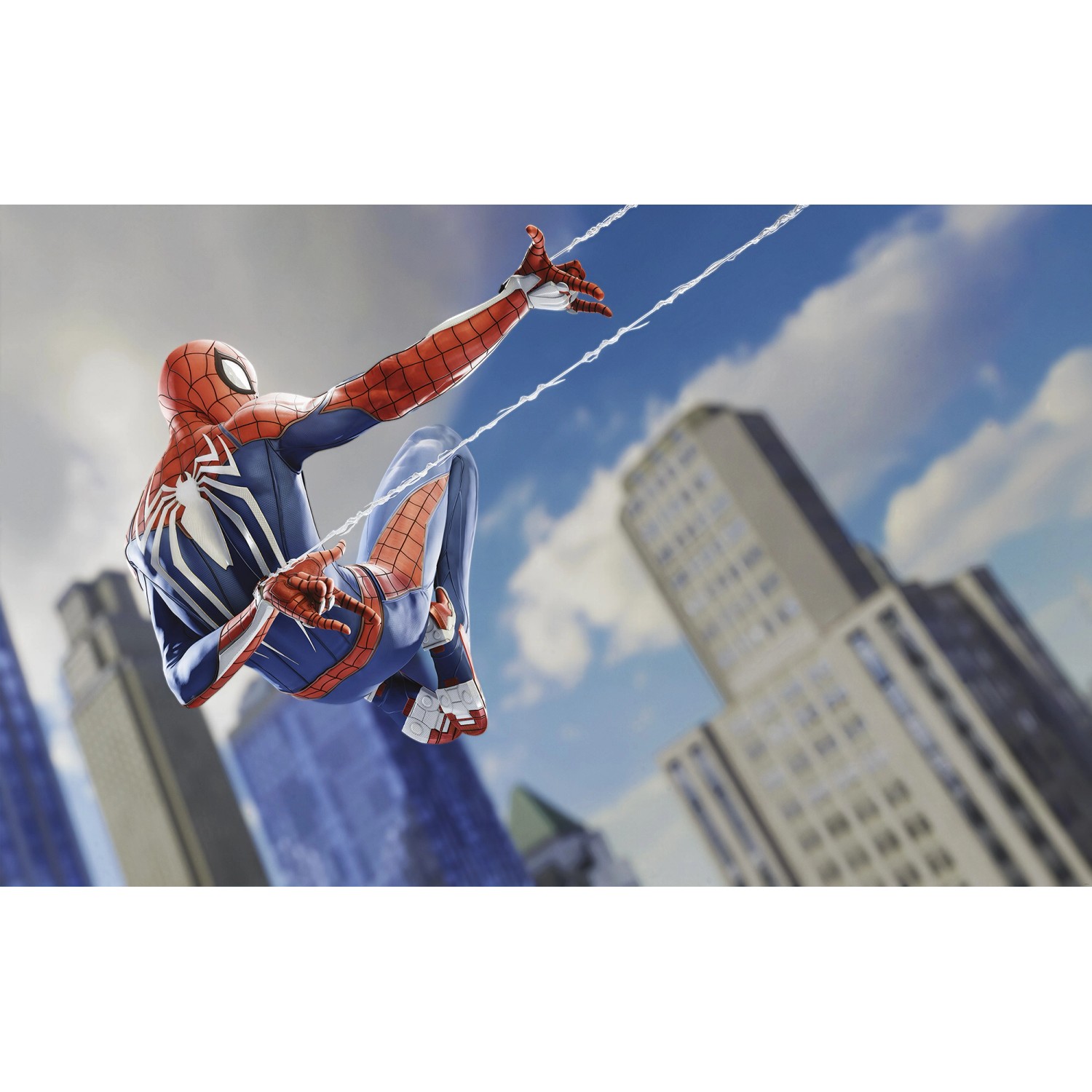 Komar Vlies Fototapete Marvel Spider-Man Spider Web Shooting Bunt günstig online kaufen