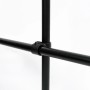 Kreuzstück, schwarz matt, 90° für Stahlrohre (Ø 2,7 cm) zum Möbelbau.