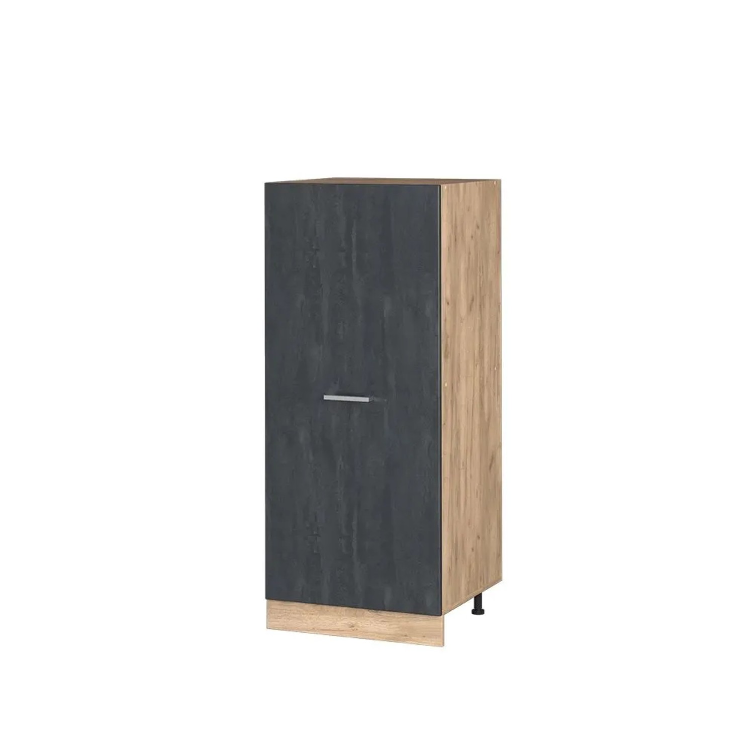 Vicco Vorratsschrank R-Line Schwarz Beton 60 x 143