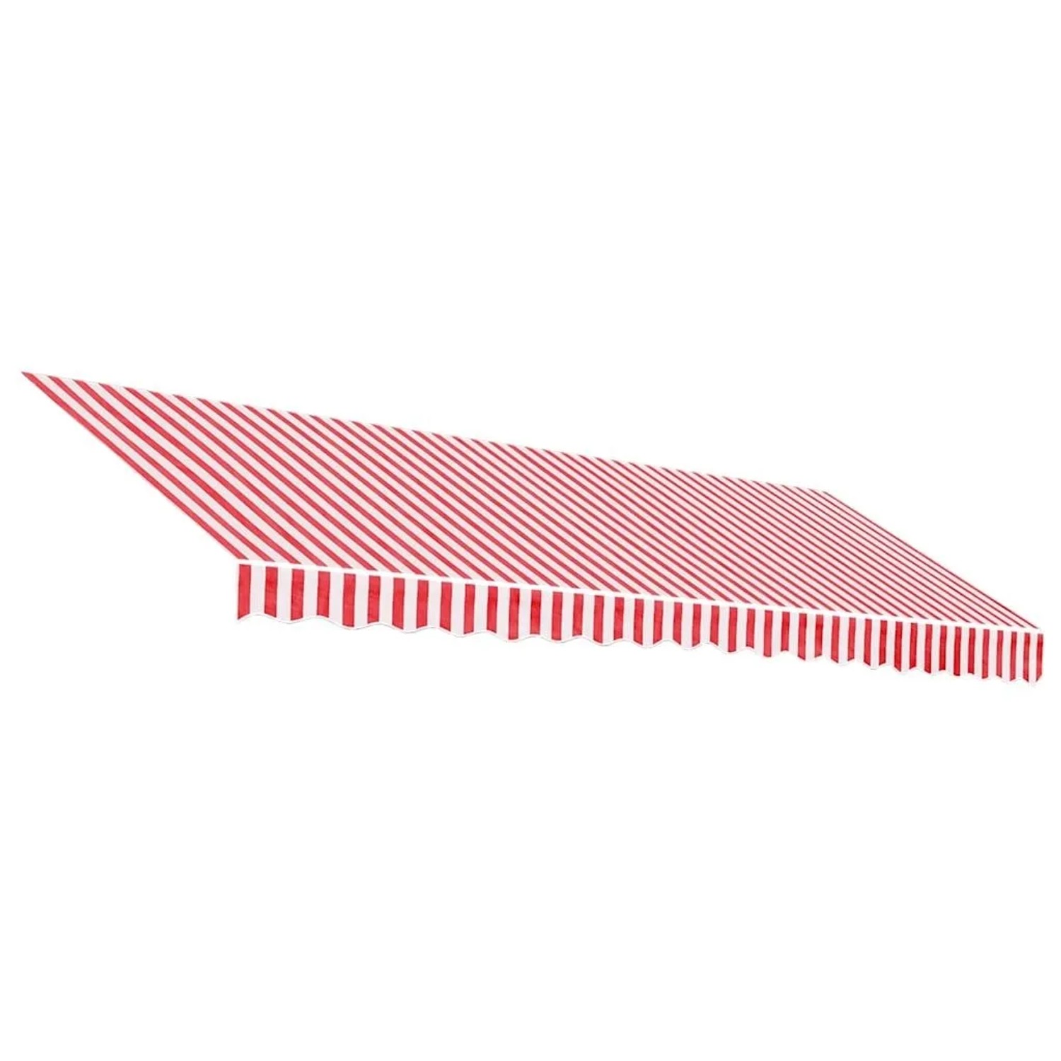 vidaXL Markisenbespannung Rot und Weiß Gestreift 4,5x3,5 m 367719