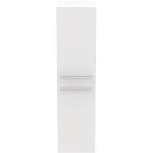 Ideal Standard Bad-Hochschrank i.life A, weiß hochglanz, 30 cm breit. Badmöbel für mehr Stauraum.