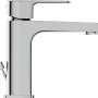 Ideal Standard Cerafine D Waschtischarmatur H105 in Chrom, mit Zugknopf-Ablaufgarnitur.
