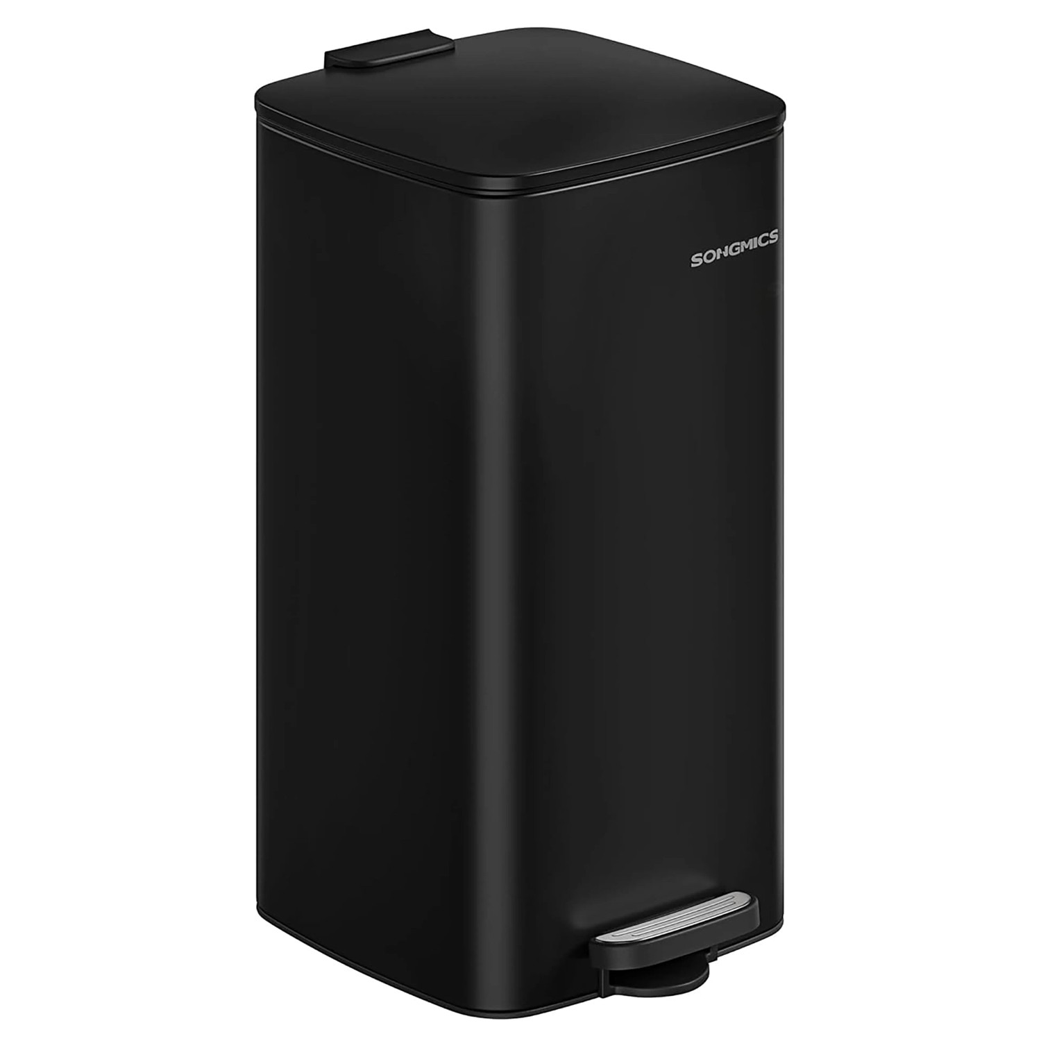 Songmics Mülleimer Punkool mit Offenhaltefunktion 30 l Schwarz günstig online kaufen