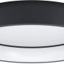 Moderne, runde LED-Deckenleuchte Marghera-Z, 4-flammig, schwarz/weiß für smartes Licht.