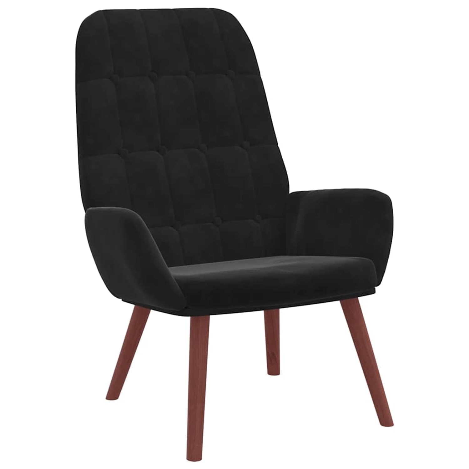 vidaXL Relaxsessel Schwarz Samt 4102638
