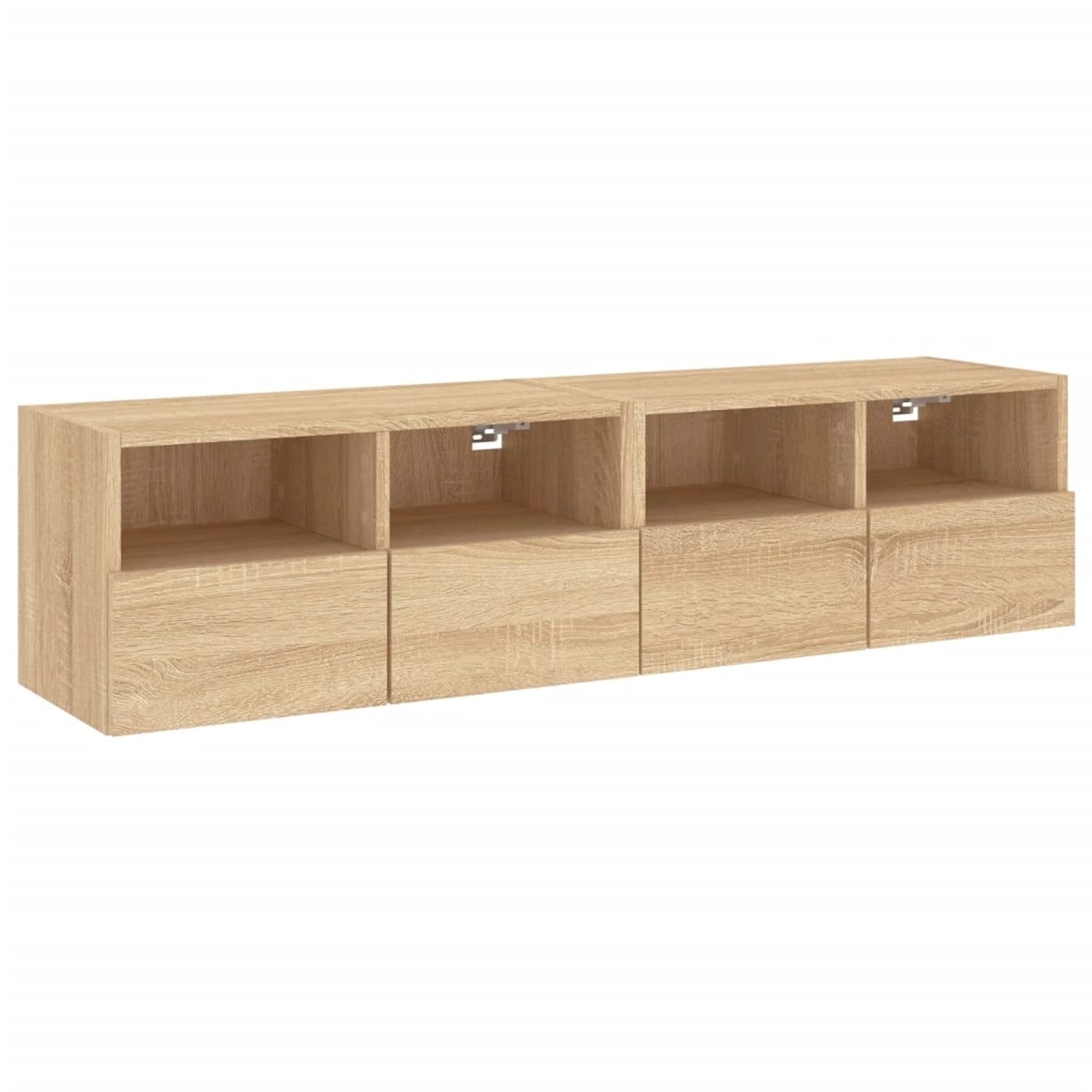vidaXL TV-Wandschränke 2 Stk Sonoma-Eiche 60x30x30 cm Holzwerkstoff 836859 günstig online kaufen