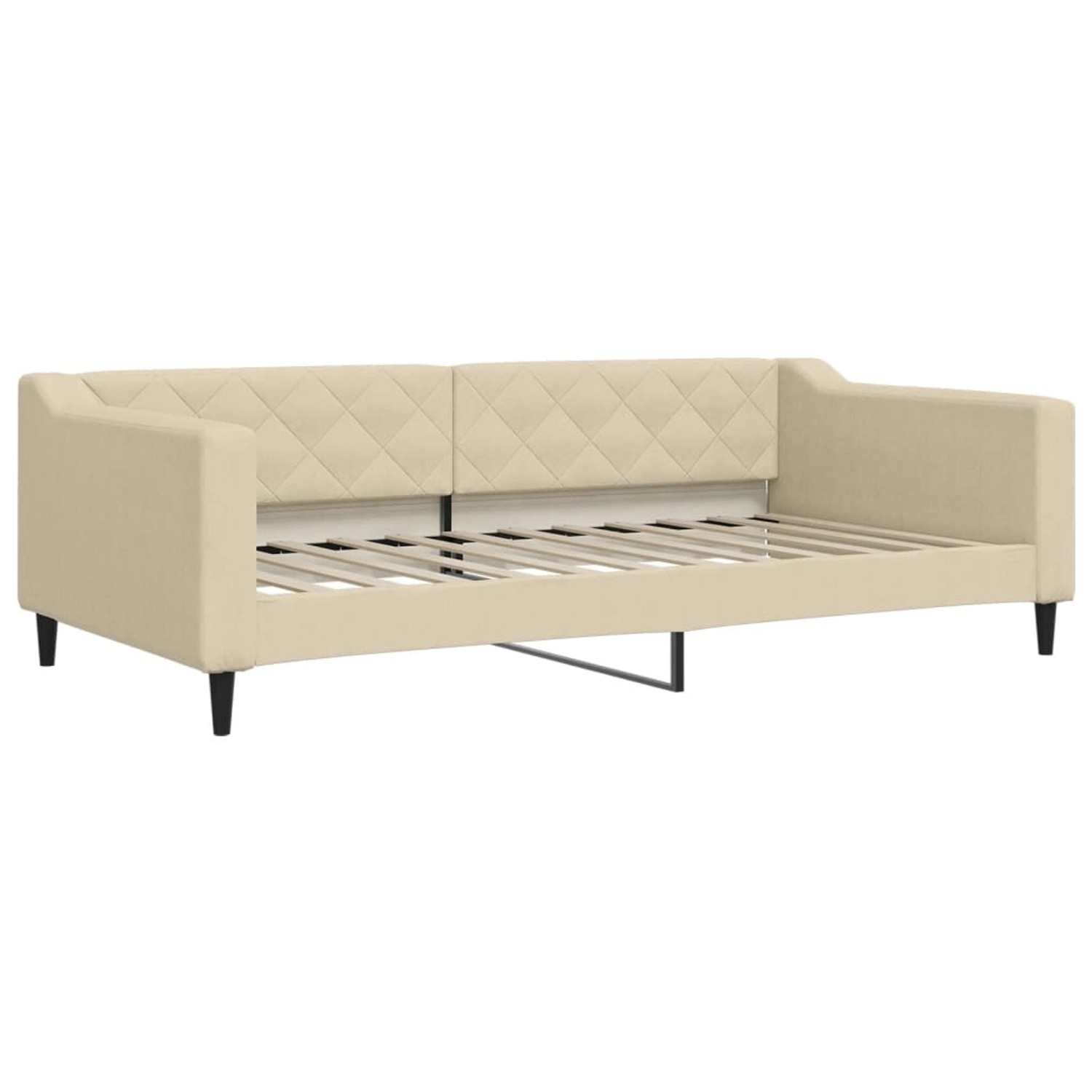 vidaXL Tagesbett Creme 100x200 cm Stoff1851871