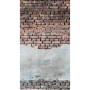 Fototapete in Betonoptik mit 3D-Effekt einer alten, graubraunen Steinmauer.