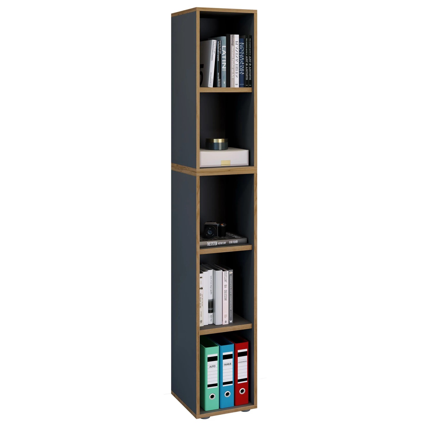 VCM Büroregal & Bücherregal Salia Anthrazit