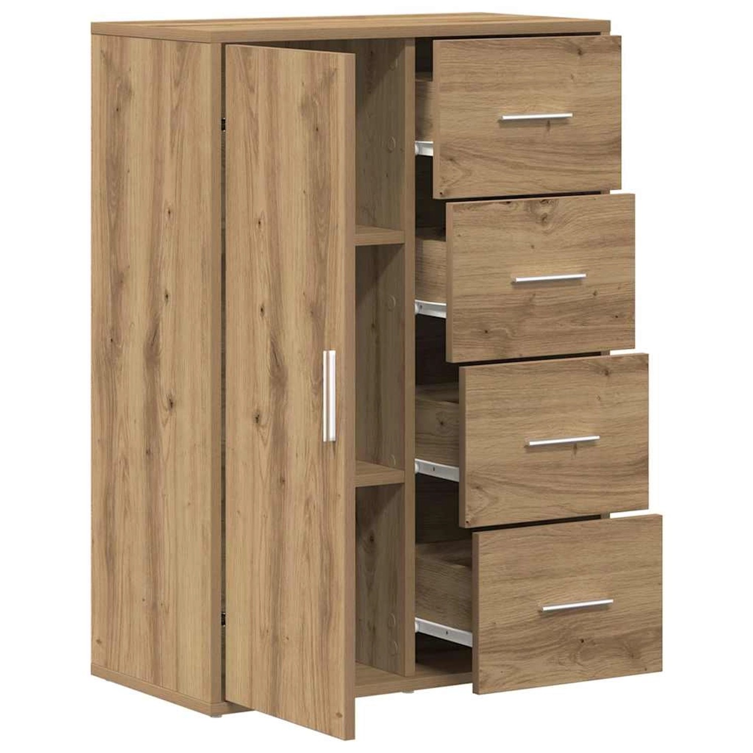 vidaXL Sideboard Eiche Handwerklich 60 x 31 x 84 cm Holzwerkstoff 862265 günstig online kaufen