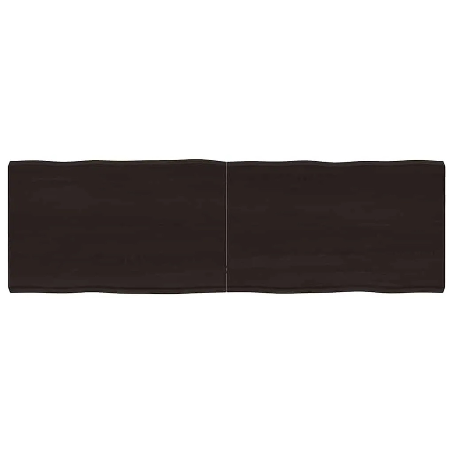 vidaXL Tischplatte 160x50x2-6 cm Massivholz Behandelt Baumkante 364037