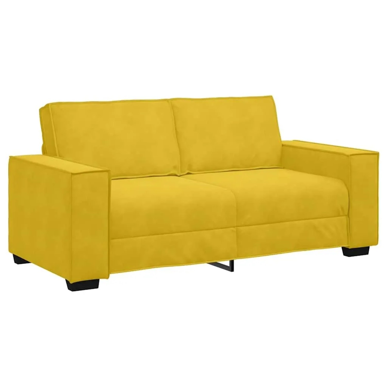 vidaXL 2-Sitzer-Sofa Gelb 140 cm Samt 4105026 günstig online kaufen
