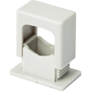 Hellgraue ISO-Druckschelle, 6-16 mm, zur Befestigung von Kabeln und Rohren, 35 Stück.