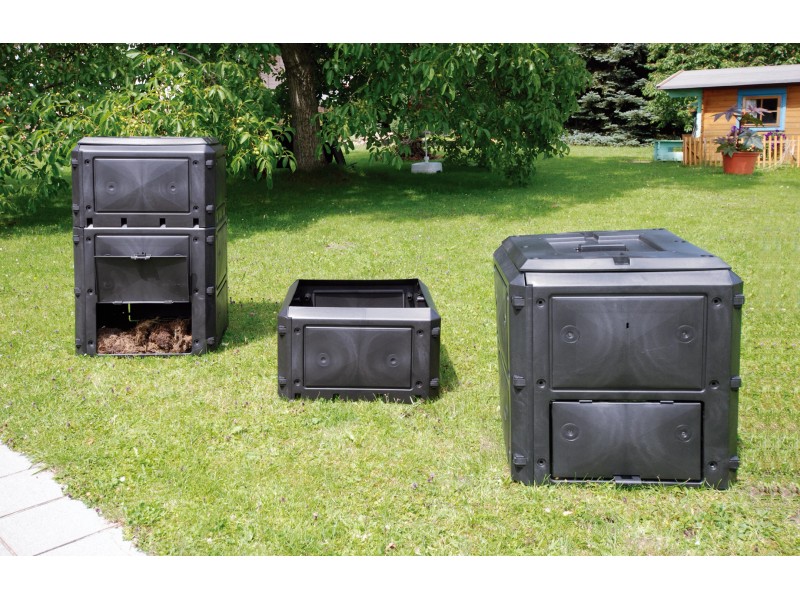 KHW Komposter Anthrazit bei Bio-Quick l Basismodell 420 kaufen OBI